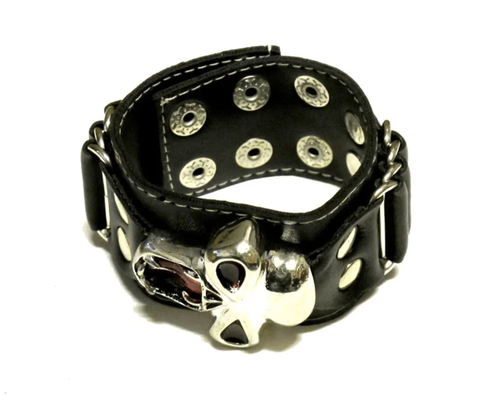 Läderarmband med monster - Bild 1