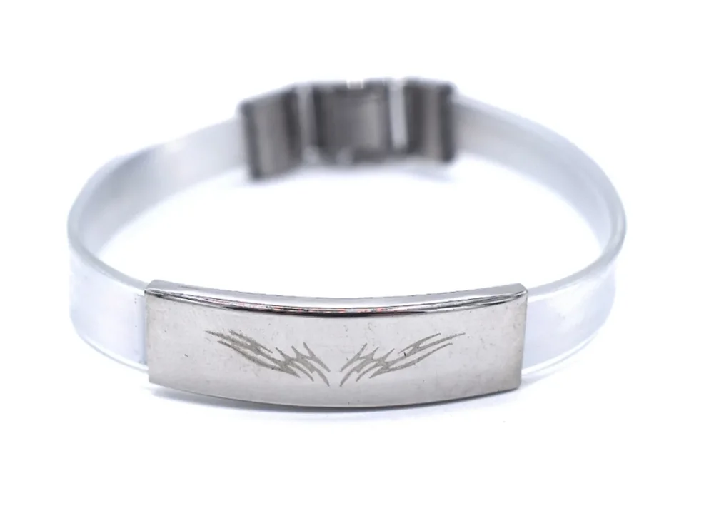 Vit Tribel armband
