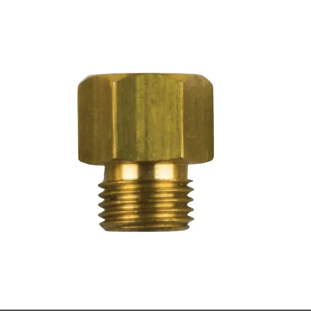 Mässingsplugg Caterpillar, motor, 116-7011, endast plugg, 02021/1TP,  Utvändig gänga: 7/16" UNF, invändig: 1/4" UNC - Bild 1