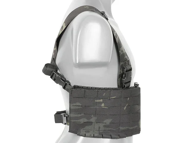 Chest Rig med to lommer til 6 AR/AK-magasiner, laser-cut – Multicam Black - Bild 3