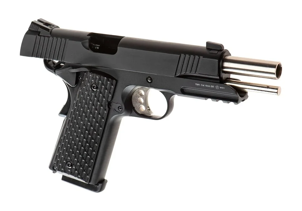 Army Armament M1911 Tactical Full Metal GBB - Black - Bild 3