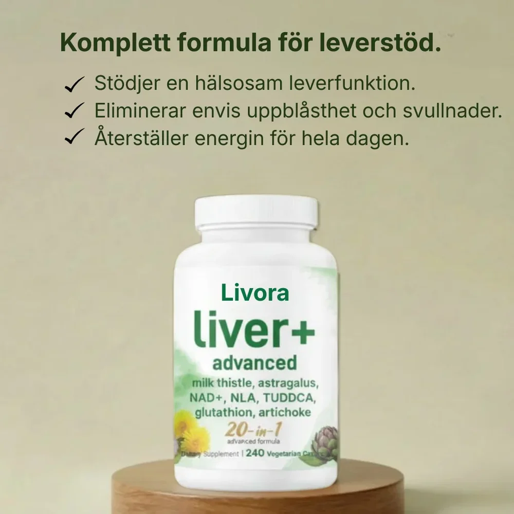 Livora® | Stöd alla aspekter av leverns hälsa – från avgiftning och inflammation till energi och cellåteruppbyggnad - Bild 1