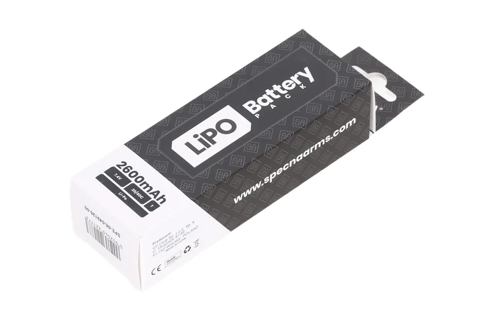 Specna Arms LiPo 7.4V 2600mAh 20/40C 2-module Tamiya mini battery - Bild 1