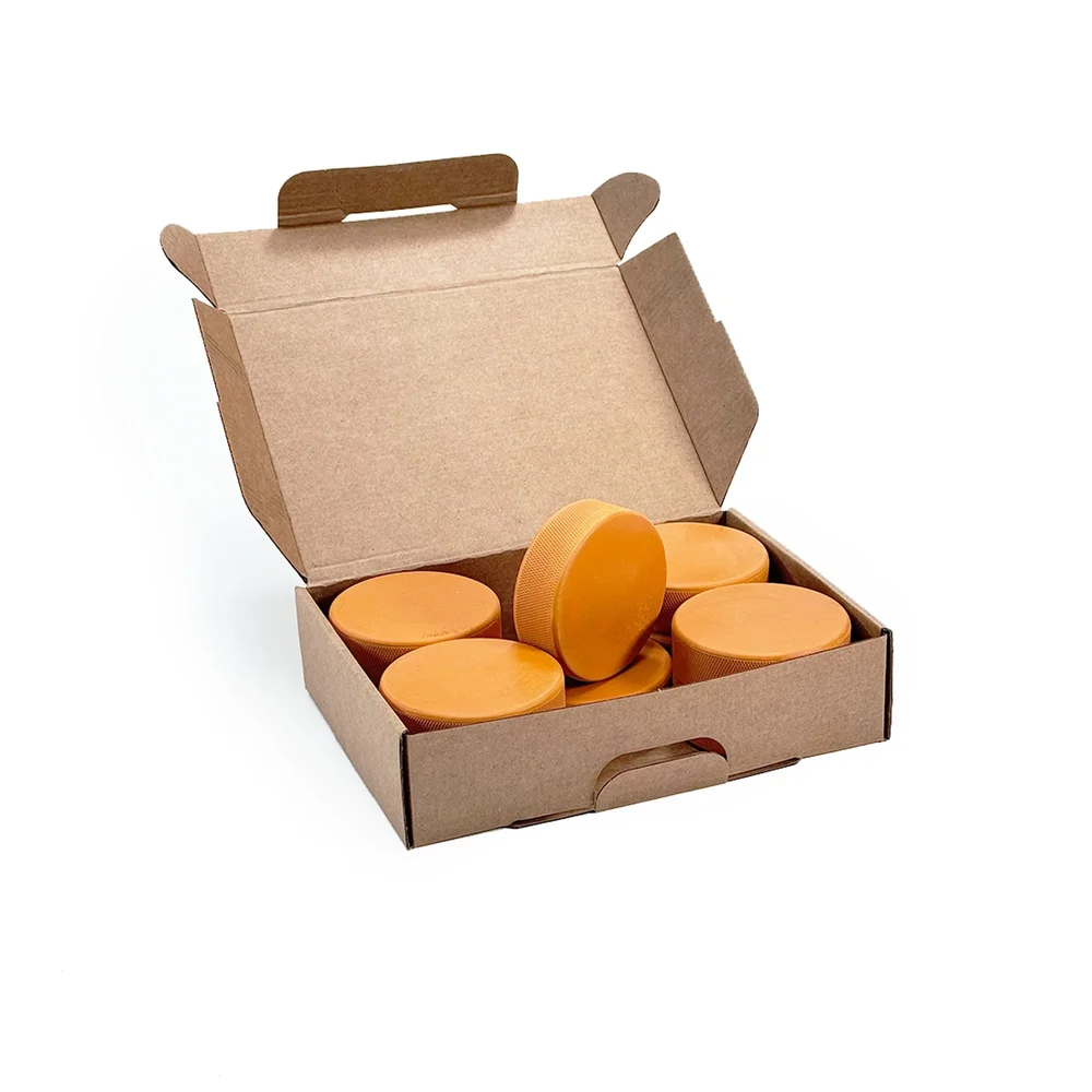 Hockeypuck Tung -  Orange Heavy Weight 10-Pack - Bild 2