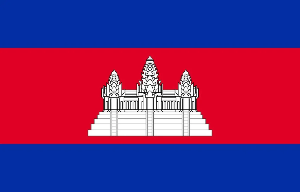kambodja flagga