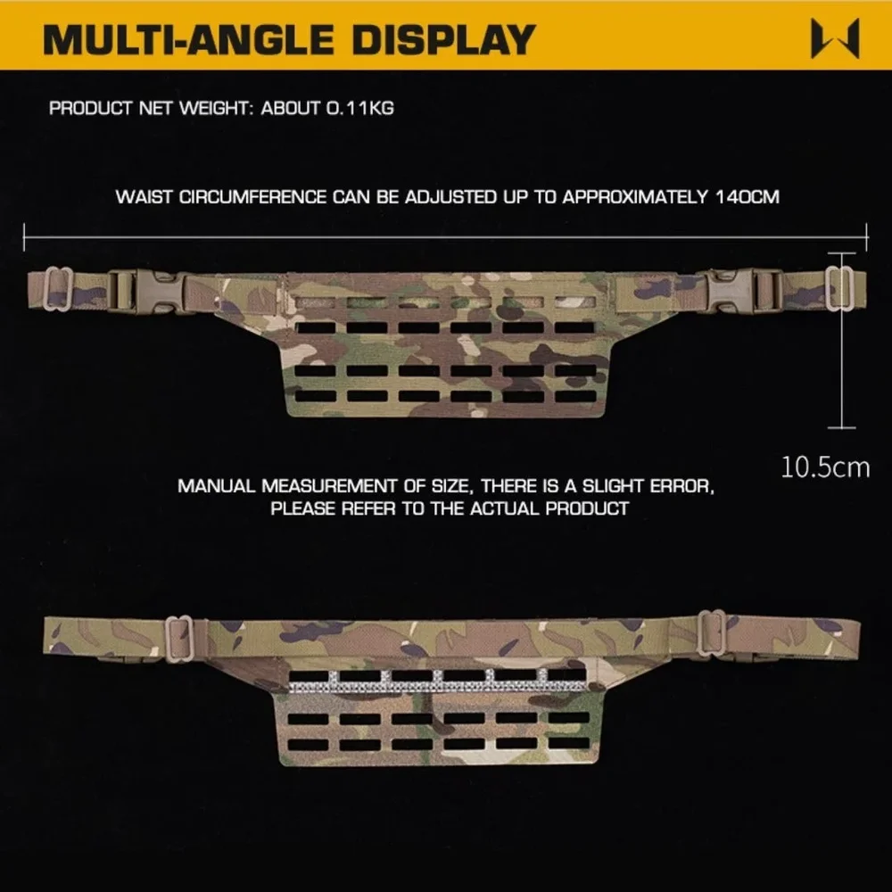 WST Fanny Pack MOLLE Adapter Panel, Large (6 Rows) - Bild 3