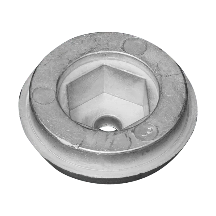 Zinkanod Sidepower - Sleipner propeller nut Ø45 H.20, T01052, 71190/51180 - Bild 2