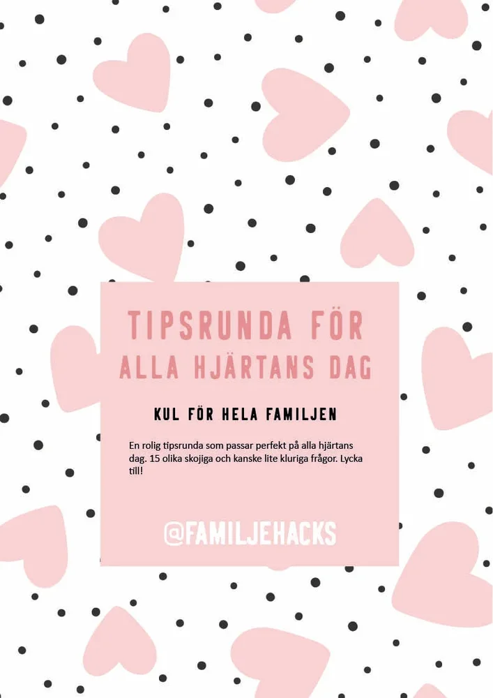 Tipsrunda: Alla hjärtans dag