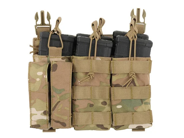 Buckle Up Triple lommepanel til 5.56/pistol – Multicam Buckle Up Triple lommepanel til 5.56/pistol – Multicam