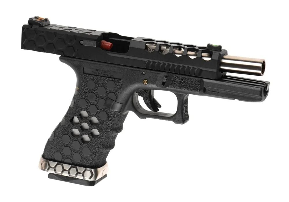 AW Custom VX0201 Hex Cut Full Metal GBB - Black - Bild 3