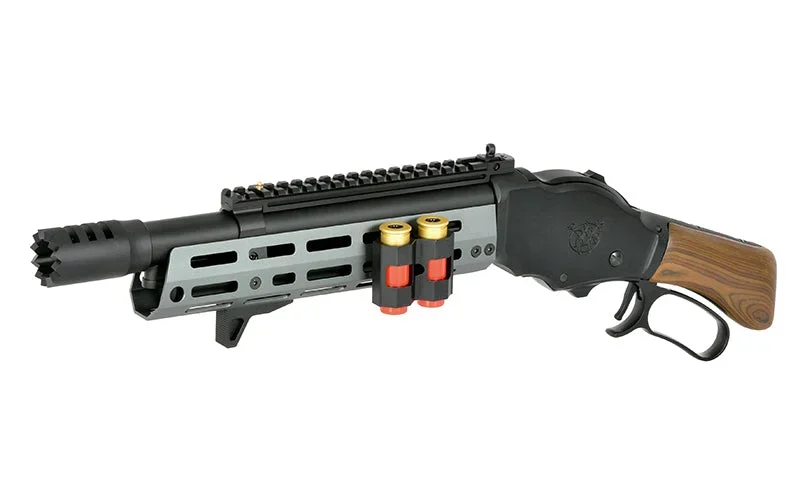 AT8701GY lever-action shotgun replika, kort - Bild 3