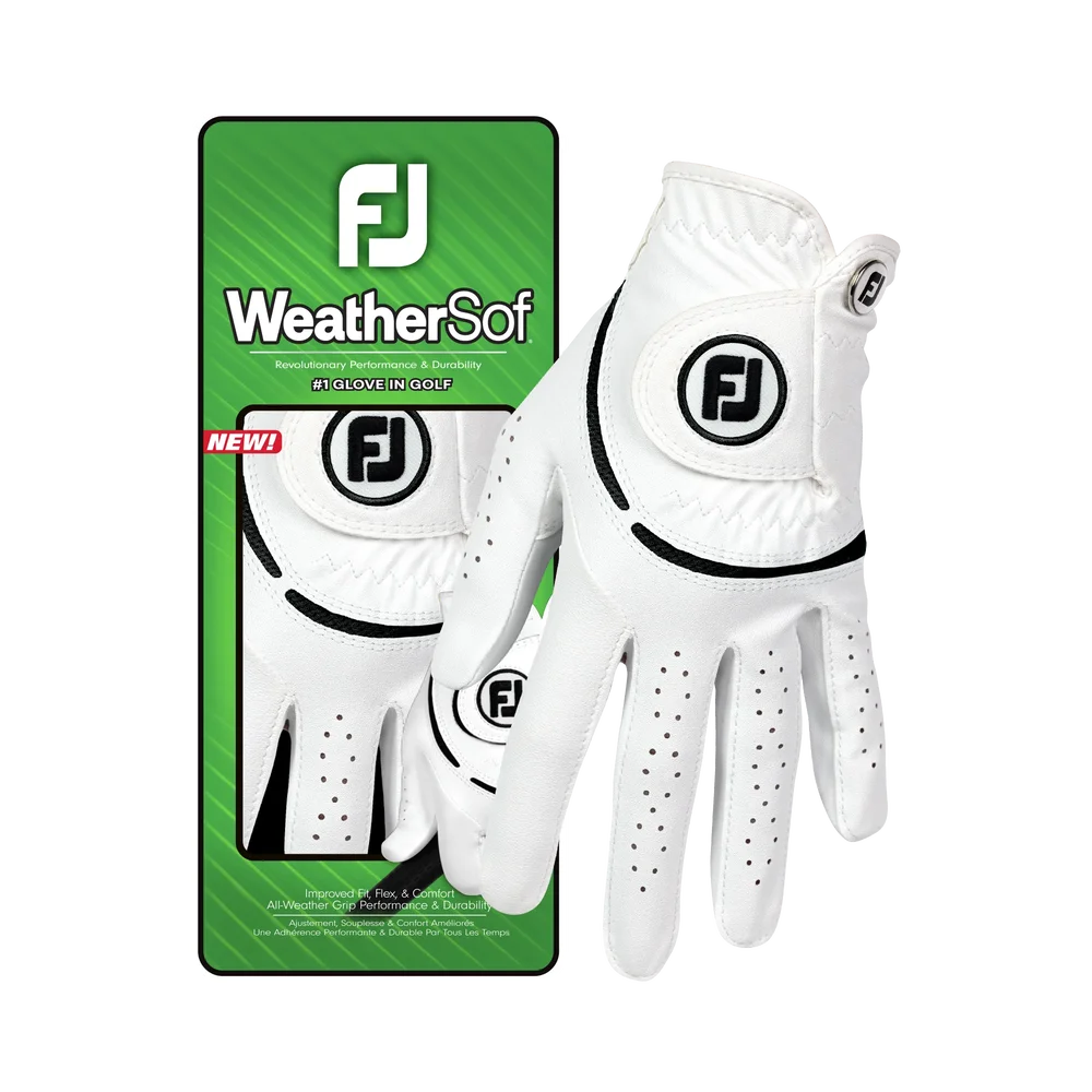 FootJoy WeatherSof Golfhandskar Dam - White Dam - Bild 3