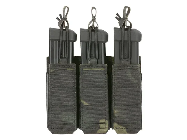 Triple elastisk pistolmagasinlomme, laser-cut – Multicam Black Triple elastisk pistolmagasinlomme, laser-cut – Multicam Black