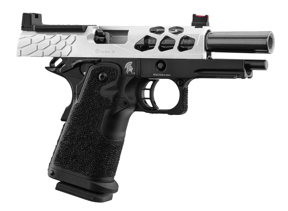 GBB Stryk Hi-Capa 4.3 Silver Lancer Tactical Airsoft Pistol - Bild 3
