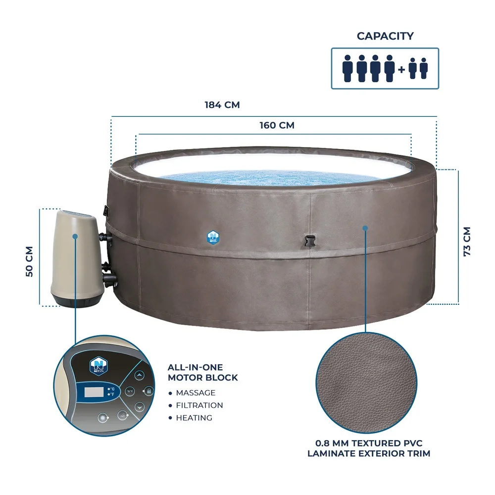 NetSpa Vita Premium 6 Personer Semi-Rigid Spa med Möbler - Bild 2