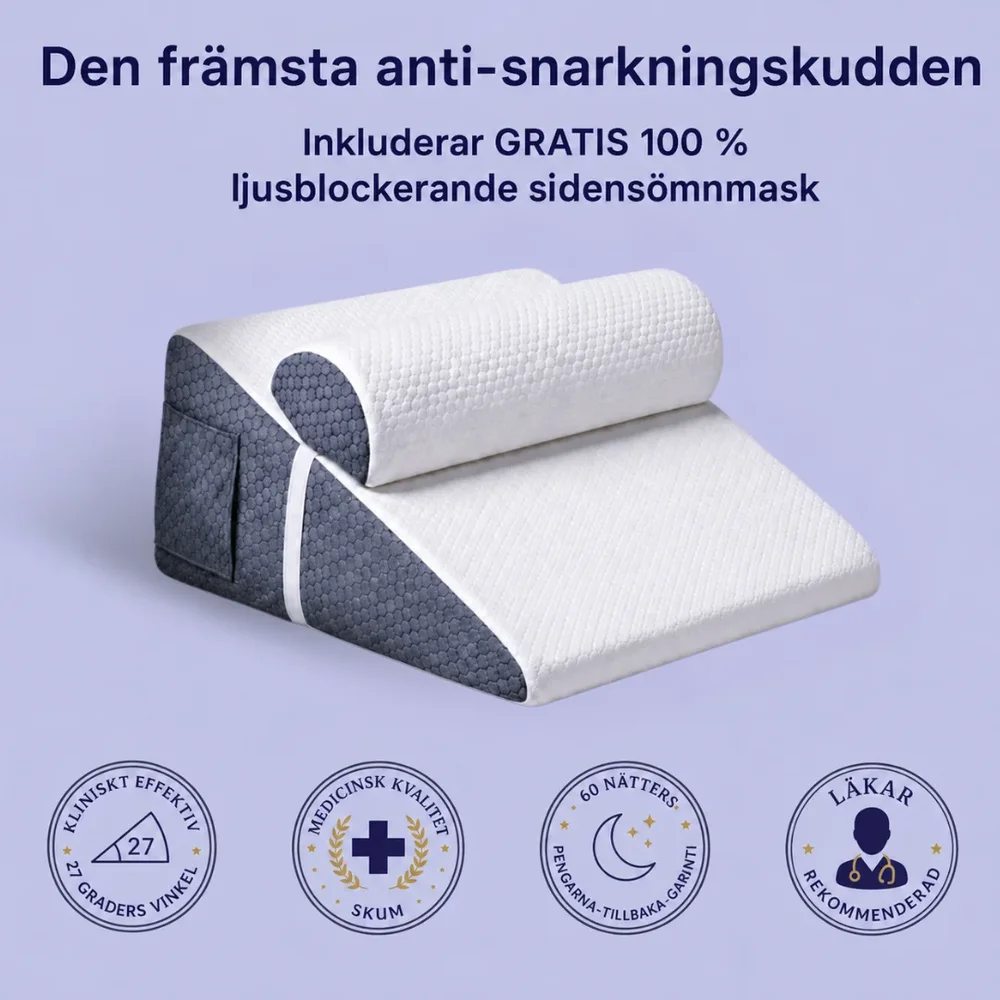 Nuitra® | Kudde mot snarkning + gratis sömnmask - Bild 1