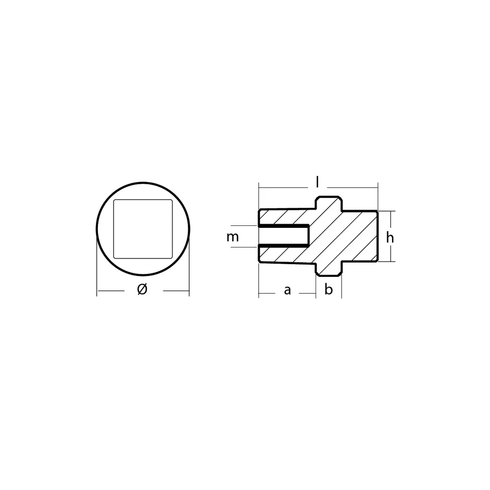 Yamaha vevhus cylinder anod, för 75-350 HP,  67F-11325-01 / 67F113250100 - Bild 3