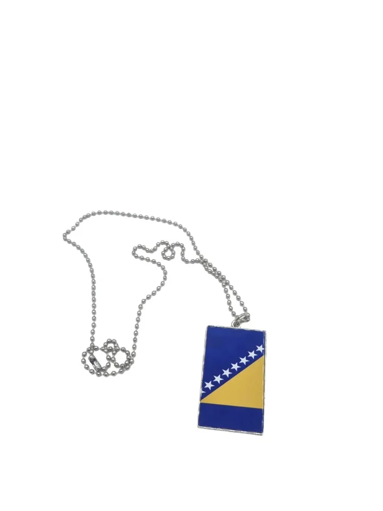 Bosnien flagga halsband - Bild 1