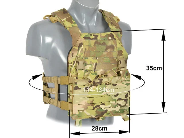Buckle Up Assault Plate Carrier med AR15/AK-magasinlomme, laser-cut – Multicam - Bild 3