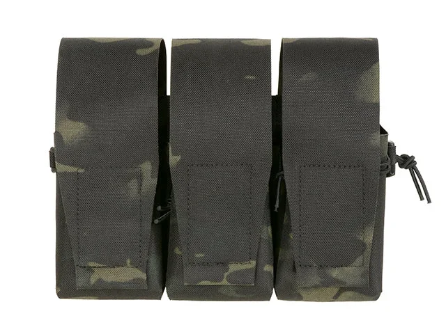 Triple lomme til 6 AR15-magasiner, laser-cut – Multicam Black Triple lomme til 6 AR15-magasiner, laser-cut – Multicam Black