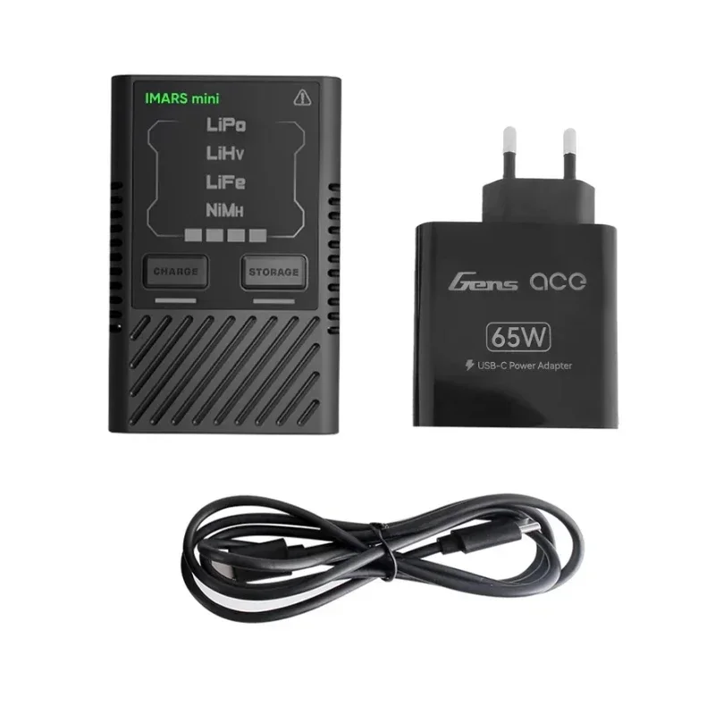 Gens ACE G-TECH iMars Mini 2-4S 60W Oplader (USB-C) inkl. AC Adapter og Kabel Gens ACE G-TECH iMars Mini 2-4S 60W Oplader (USB-C) inkl. AC Adapter og Kabel