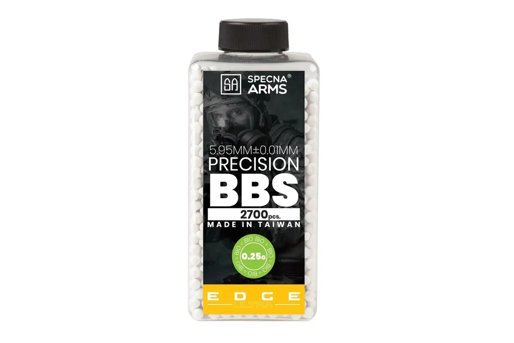 Specna Arms – Bio 0,25g 2700stk Edge Ultra Præcision Kugler Specna Arms – Bio 0,25g 2700stk Edge Ultra Præcision Kugler