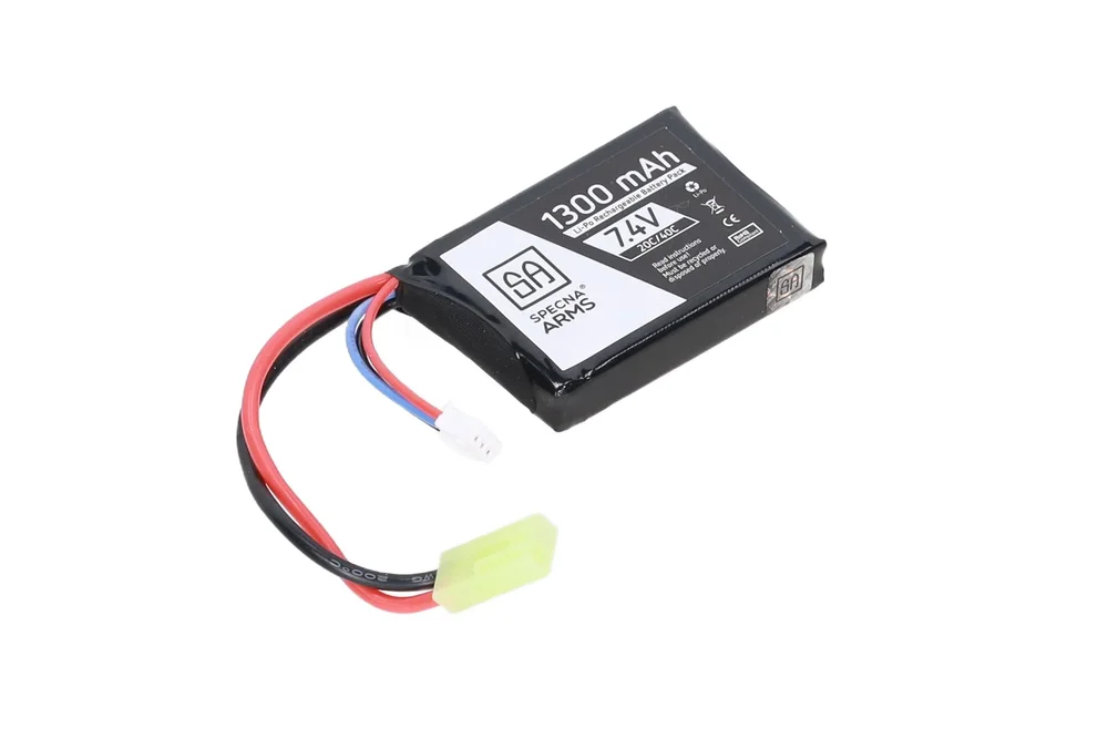 Specna Arms LiPo battery 7.4V 1300mAh 20/40C PEQ Tamiya mini - Bild 2