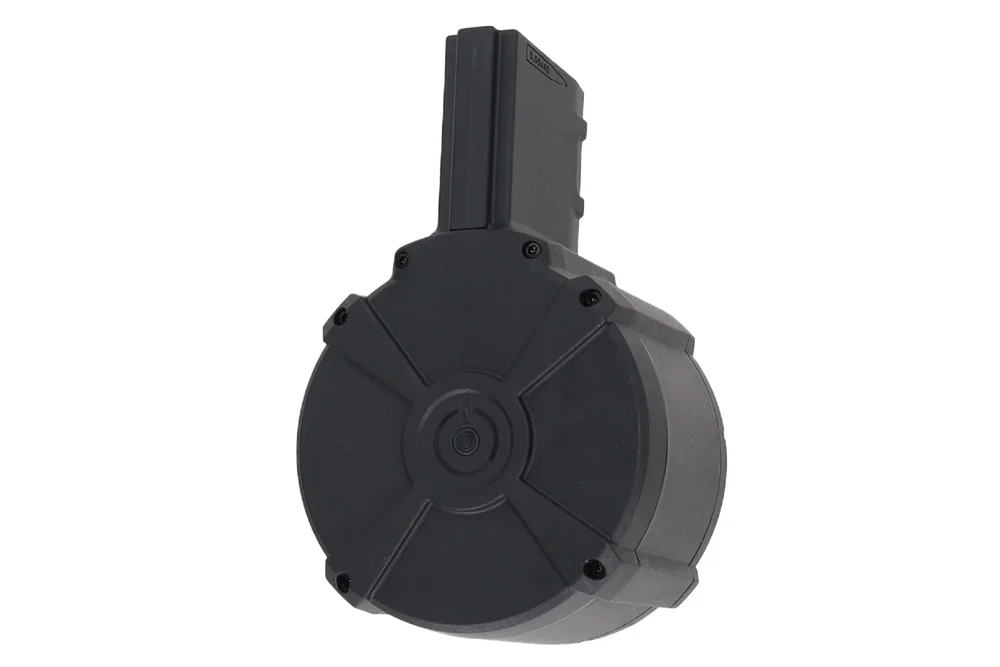 Specna Arms M4/AR15 1,500-round electric drum magazine – Black - Bild 2