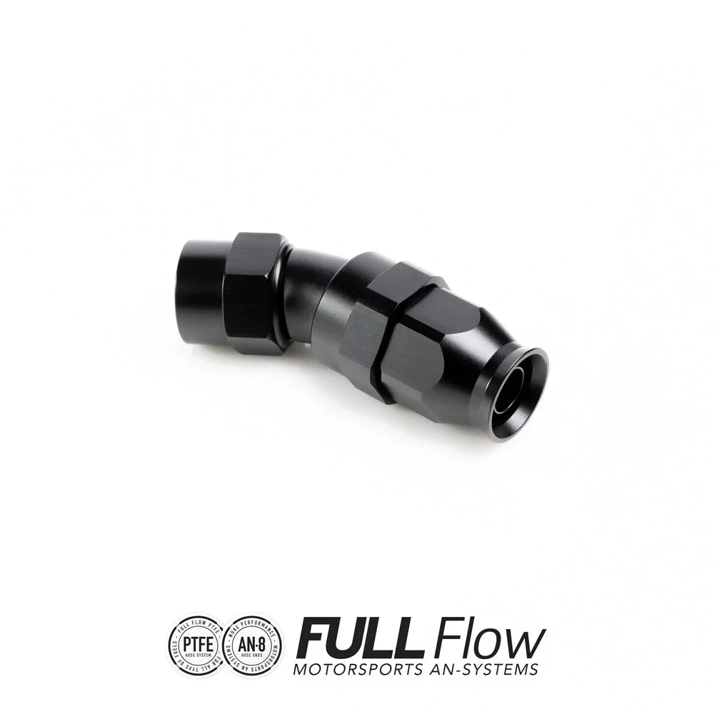 Full flow PTFE hose end fitting 30 degrees AN-8 Full flow PTFE hose end fitting 30 degrees AN-8