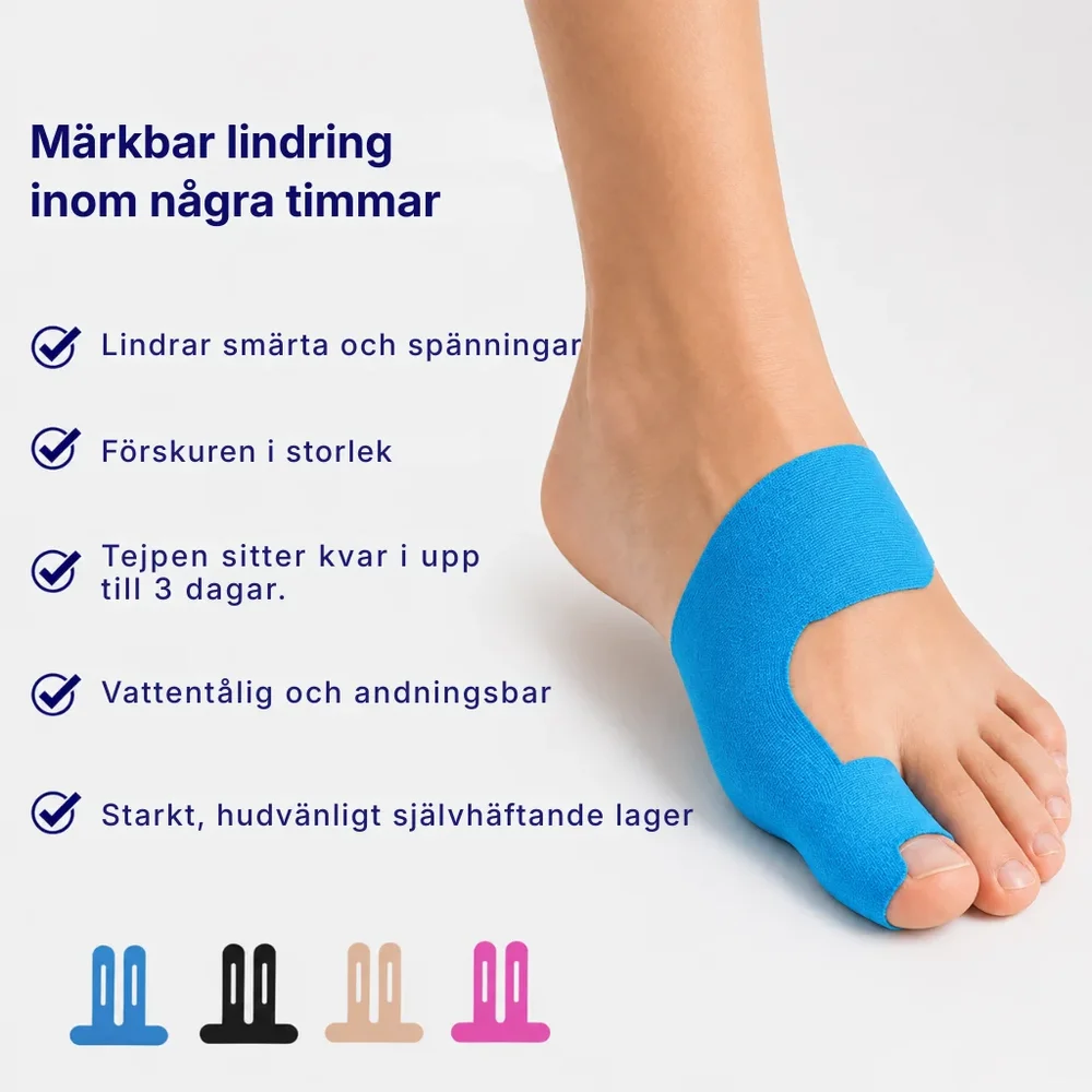 HalluxStöd® | Kinesiotejp vid hallux valgus - Bild 1