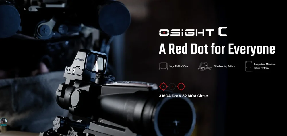 OLIGHT OSIGHT C rødpunktsigte med RMR-fodaftryk og 3 MOA-prik - Bild 2