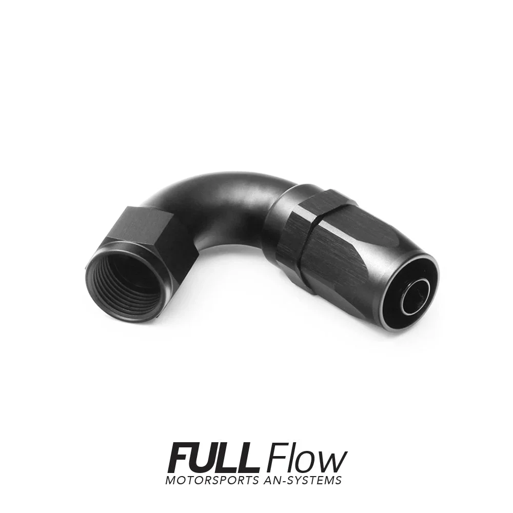 Full Flow AN Hose End Fitting 120 Degree AN-4 Full Flow AN Hose End Fitting 120 Degree AN-4