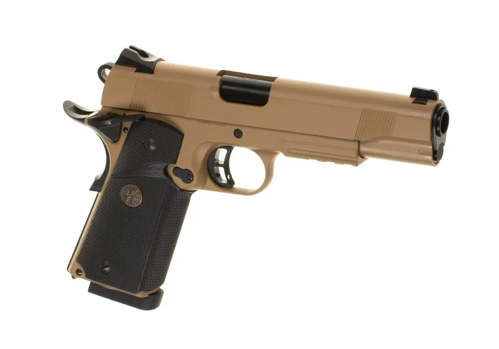 KJ Works M1911 MEU Full Metal Tan Co2 - Desert - Bild 1