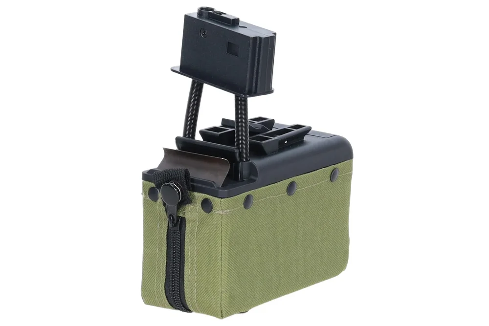 Specna Arms x A&K M249 Boxmagasin – 1.500 skud Specna Arms x A&K M249 Boxmagasin – 1.500 skud