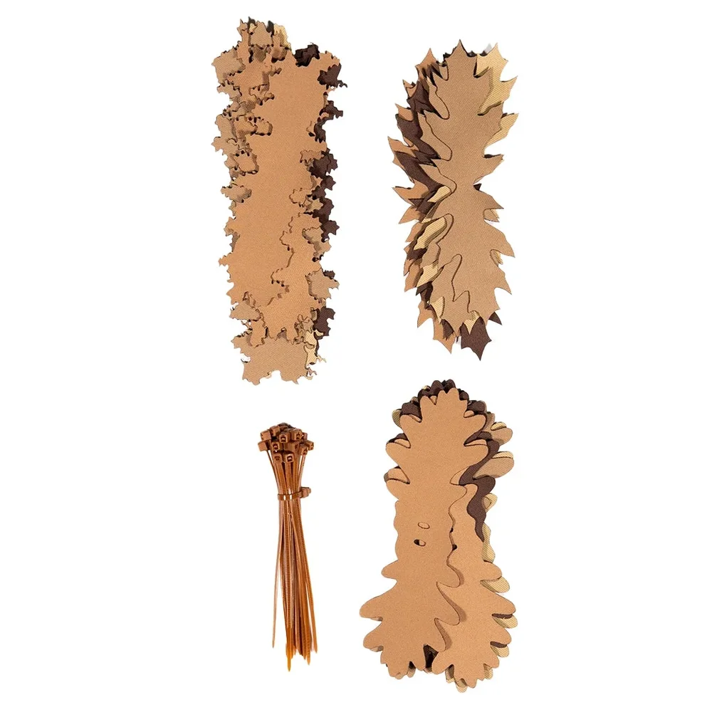 Pakke med 3D SilkLeaf Camouflage Blade, Lille (25 stk) – Brun Pakke med 3D SilkLeaf Camouflage Blade, Lille (25 stk) – Brun