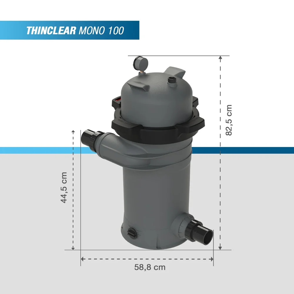 Poolex Thinclear Mono Patronfilter 100 / 150 / 200 – 15 Micron Eco Poolfiltrering - Bild 2