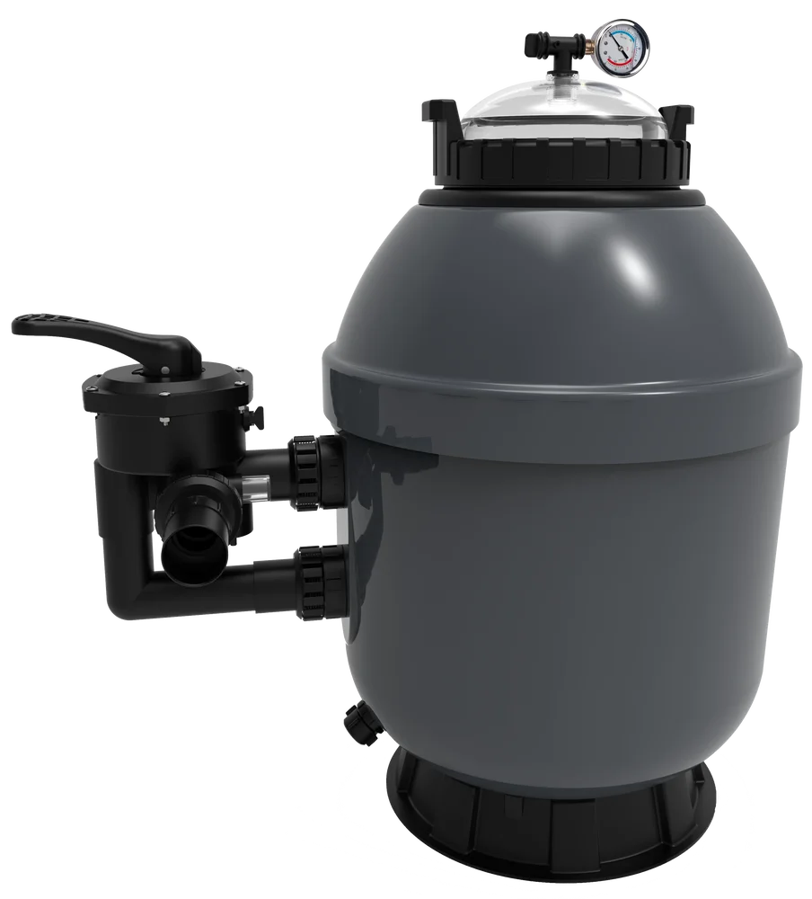 Sandfilter Poolex Rock Gelcoat – sidomonterad ventil - Bild 1
