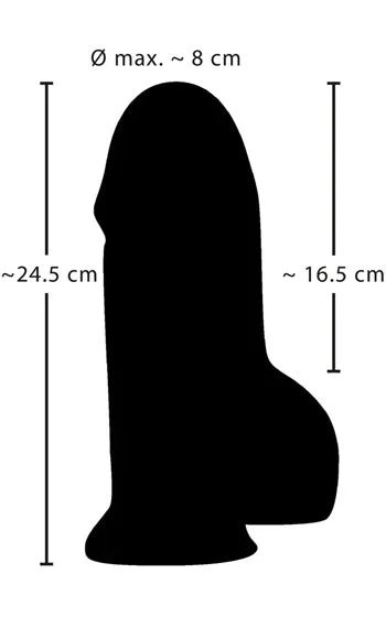 Real Giant XXL Dildo 24 cm – Extrem Omkrets, Massiv Design & Stabil Sugkopp - Bild 2