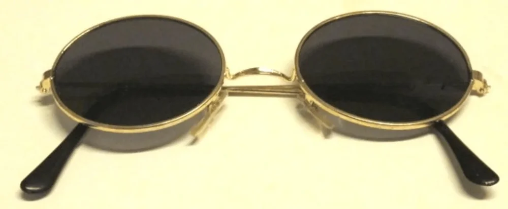 Oval  svarta solglasögon - Bild 2