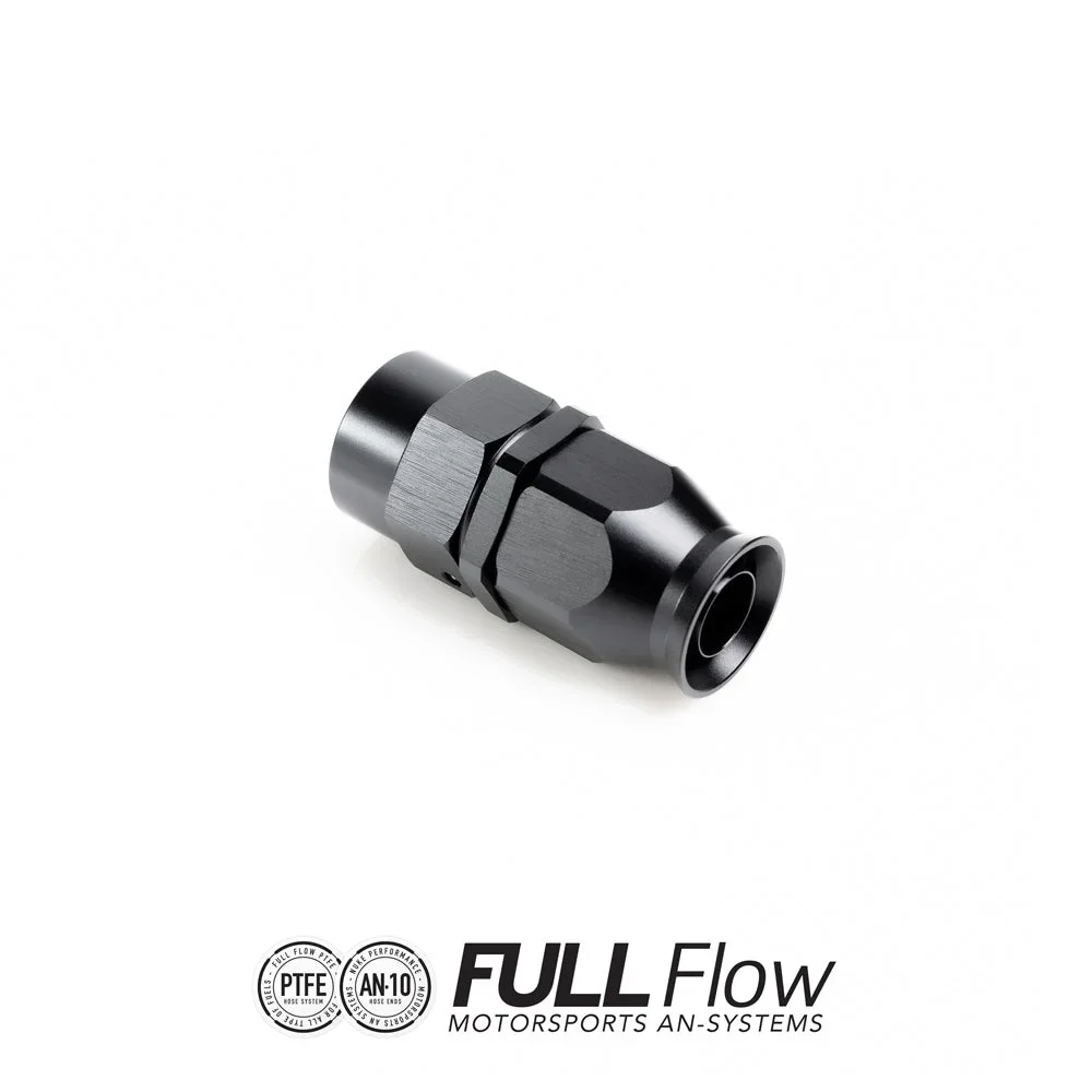 Full flow PTFE hose end straight AN-10