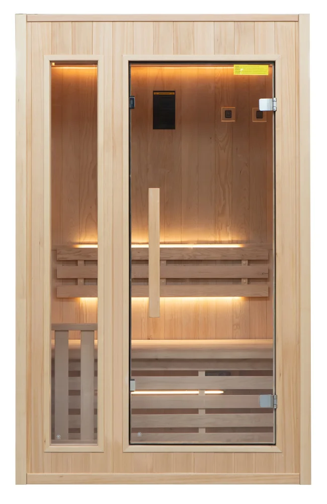 France Sauna Zen Traditionell Bastu 2 Personer – Komplett Paket med Harvia Aggregat France Sauna Zen Traditionell Bastu 2 Personer – Komplett Paket med Harvia Aggregat