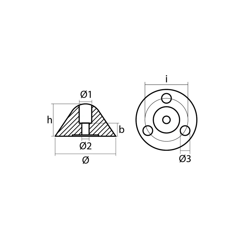 Magnesiumanod Flex-o-fold propeller nut, #117, T01040MG - Bild 3