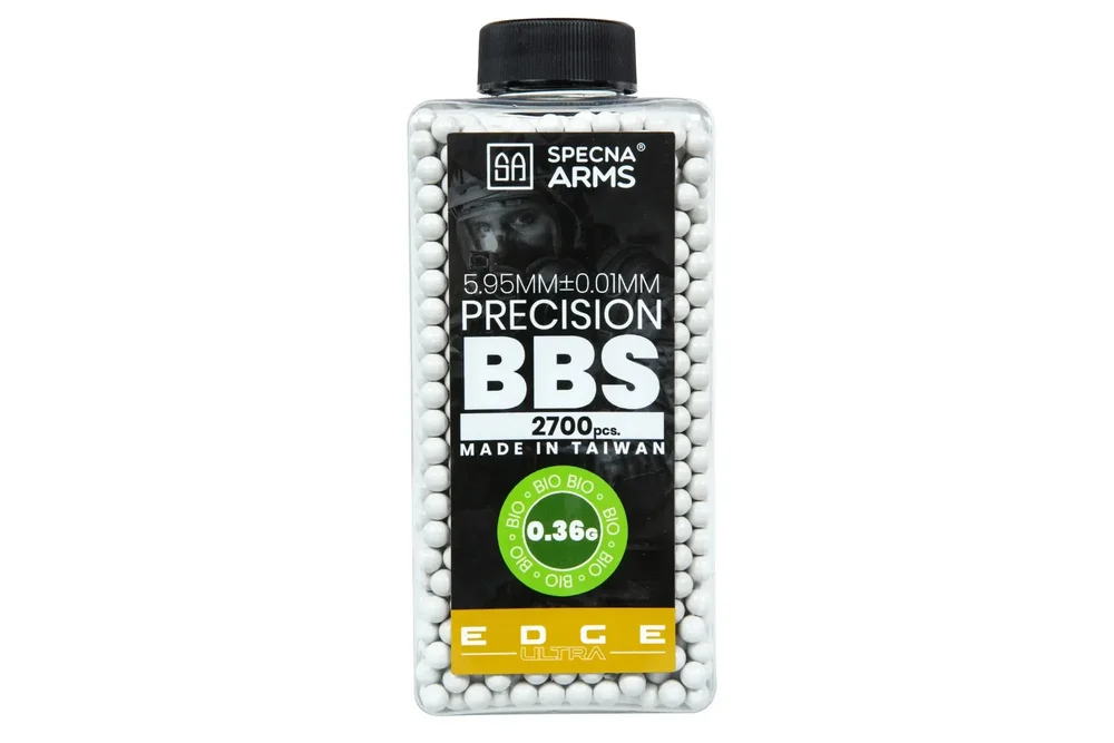 Airsoft BBs Precision 0,36g Specna Arms EDGE ULTRA™ BIO 2700 pcs White Airsoft BBs Precision 0,36g Specna Arms EDGE ULTRA™ BIO 2700 pcs White
