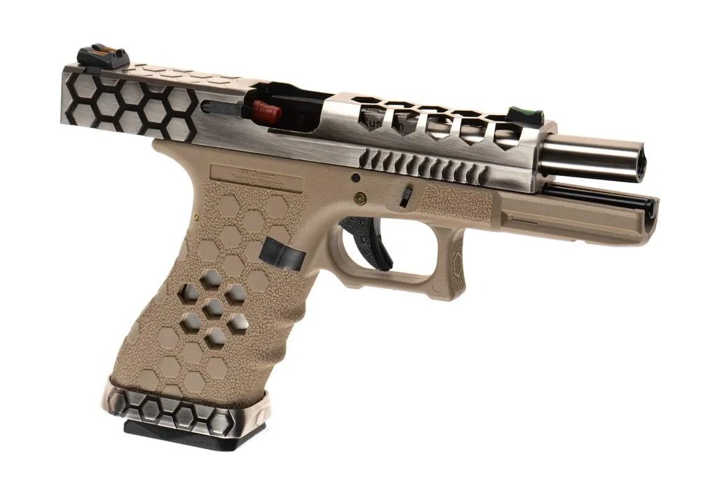 AW Custom VX0210 Hex Cut Full Metal GBB - FDE - Bild 3
