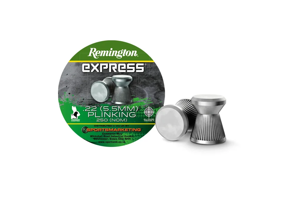 Remington Express Flat Plinking hagl, 5,5 mm, 12.81 grs, 250, pcs Remington Express Flat Plinking hagl, 5,5 mm, 12.81 grs, 250, pcs