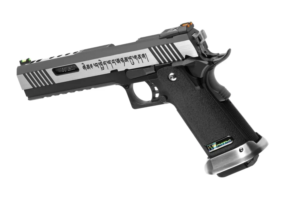 WE Hi-Capa 6 Force A Silver Barrel Full Metal GBB - Dual Tone - Bild 2