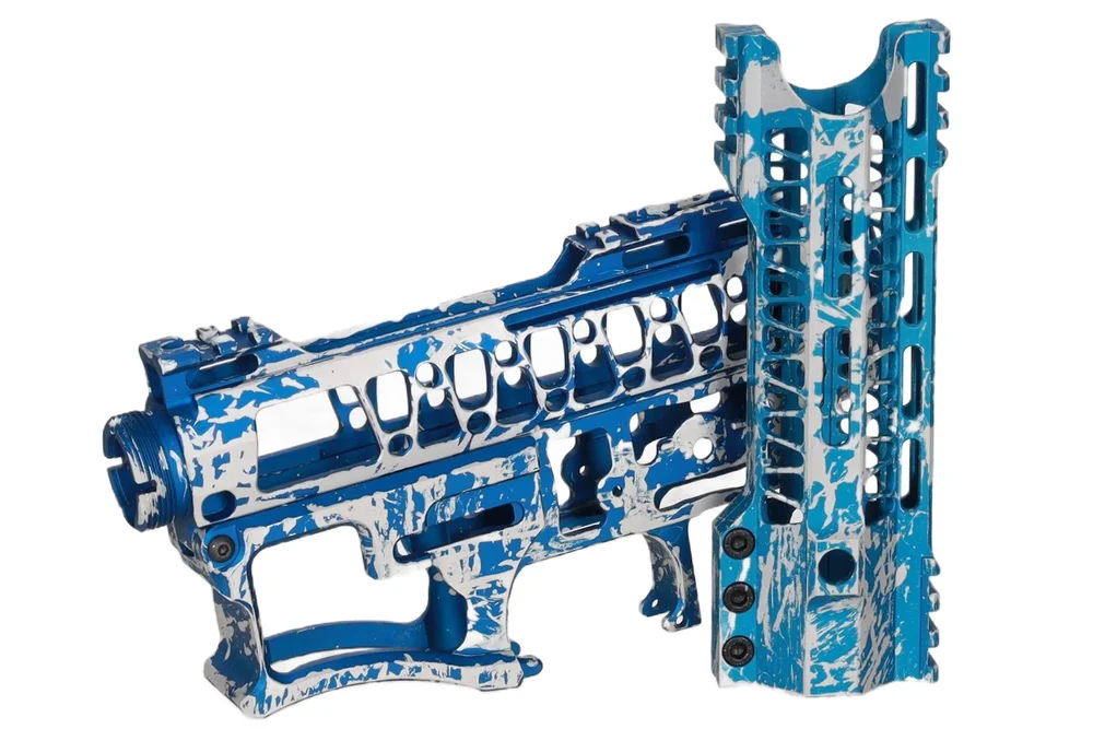 Specna Arms x Mancraft CNC Speedsoft Splash Anodised kit for M4/M16 replicas Blue Specna Arms x Mancraft CNC Speedsoft Splash Anodised kit for M4/M16 replicas Blue