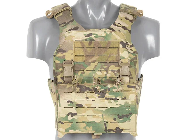 QRF Plate Carrier Buckle Up med AR15/AK-magasinlomme, laser-cut – Multicam - Bild 1