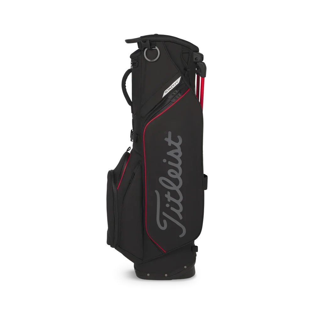 Titleist Players S5 STADRY Vattentät golfbag - Black/Red/Graphite - Bild 2