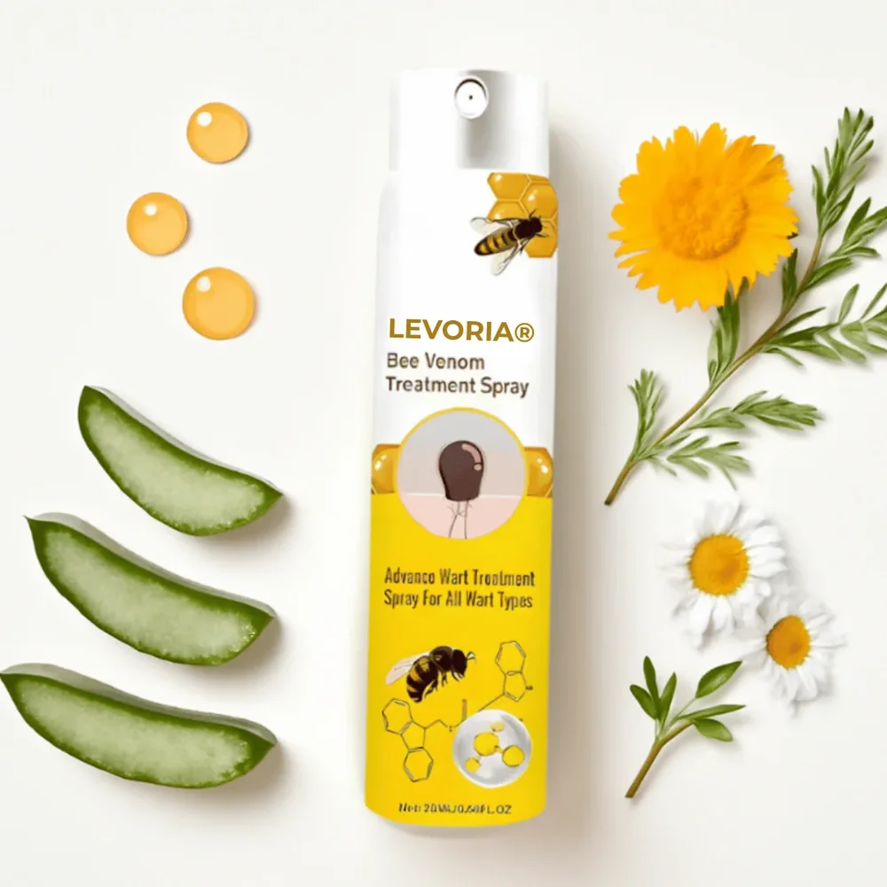 Levoria® BeeSmooth Spray | Säg adjö till hudflikar och vårtor – avslöja slät, självsäker hud på bara 7 dagar! - Bild 2